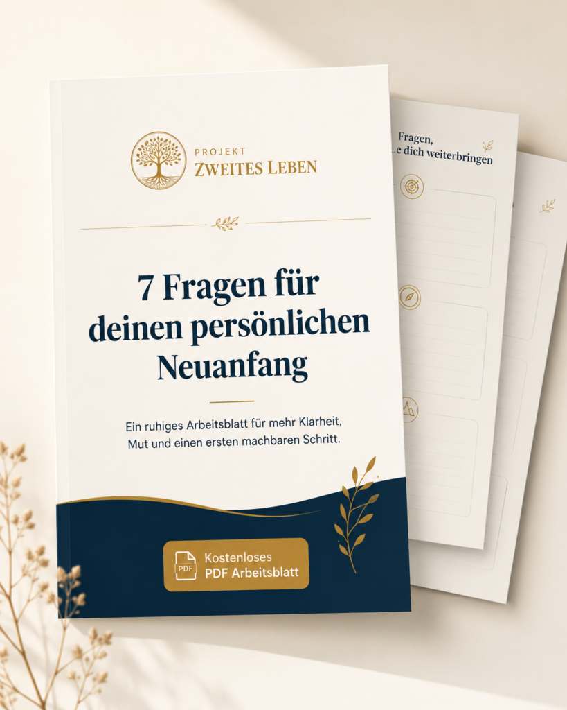 Arbeitsblatt 7 Fragen für deinen persönlichen Neuanfang von Projekt Zweites Leben