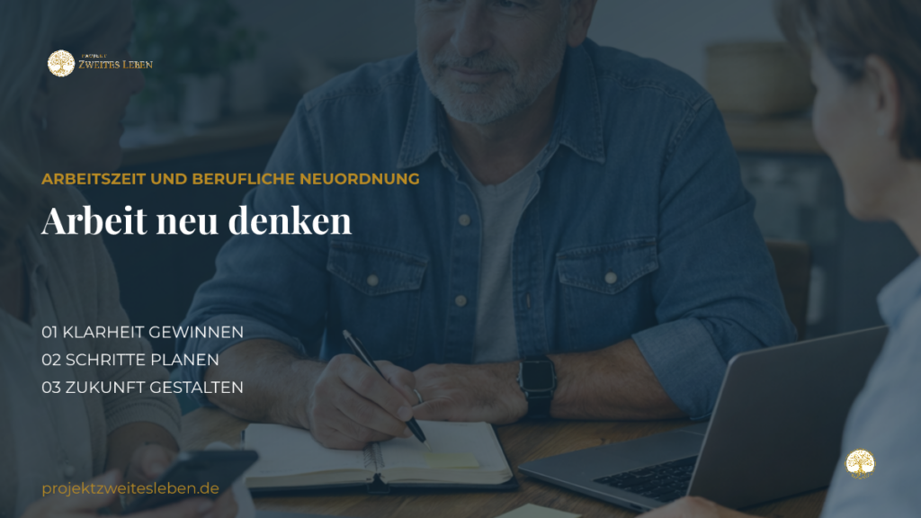 Weniger arbeiten wollen: Was soll deine Arbeitszeit in deinem Leben noch leisten? Moderne sachliche Arbeitsumgebung mit Smartphone und Laptop ohne lesbare Inhalte als Symbol für berufliche Neuordnung und Arbeitszeitplanung.